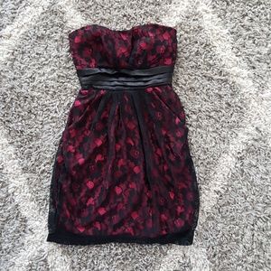 Lace Strapless Dress